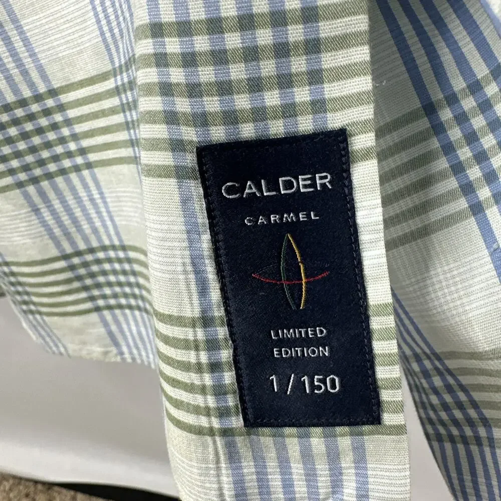 Calder Carmel Limited Edition Multicolor Plaid Button Down Shirt Large 1/150 - Picture 3 of 14